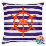 Purple White Stripe With Arrows Printed Cotton Pillow Cover Cushion Throw Pillow Covers Wholesale thumbnail-1