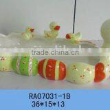 Ceramic Easter Candy Holder Duck Design,hand Painted thumbnail-1