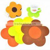 2017 Wooden Colorful Flower Shape Cup Coaster Made in China
