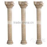 Beige Architectural Stage Decoration Stone Travertine Pillars Wholesale
