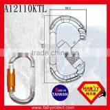 25KN Twist Lock O Type Mountain Climbing Carabiner Made Of Aluminum thumbnail-4