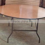 Used Plywood Banquet Round Folding Tables For Sale thumbnail-2