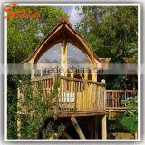 China Factory Manufacture Make Artificial Fiber Glass Tree House thumbnail-4