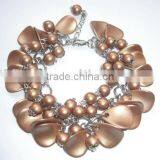 Golden Beaded Bracelet/accessory/PYSL 28 thumbnail-1