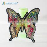 Customized Sequin Embroidery Butterfly Badge With Iron-on Backing thumbnail-2