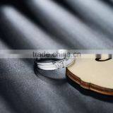 18K White Gold Engagement Men Platinum Diamond Ring thumbnail-6