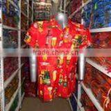 BEER BOTTLE PRINT HALF SLEEVES HAWAIIAN SHIRT thumbnail-5