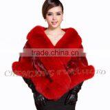 CX-B-M-05F Wholeslae Fashion Ladies Fox Fur Cape /Fox Fur Shawl 2016 thumbnail-4