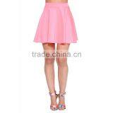 MGOO Stock Wholesale Price Women Pink Summer Pleated Skirts For Women Plain High Waist Skirts 15144C008 thumbnail-2