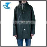 Adult Long Waterproof Polyester Raincoat With Hood thumbnail-1
