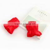 Red Color Baby Clothes 3 Pieces Set Off Shoulder Tulle Bloomer Wholesale Products thumbnail-5