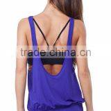 Fashionable Fit and Cut Women Gym Singlet/low Cut Singlet Tops thumbnail-4