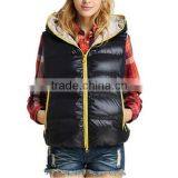 2015 Hot Sell Breathable Outdoor Woman Down Vest With Hoodie thumbnail-3