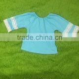 Kids Girl Lace Shirts Sunny Girl Clothing Top Fashion Girl t Shirt 3/4 Sleeves Shirt thumbnail-2