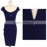 OEM Fashion Latest Ladies Middle Age Summer Bodycon Sexy Embroidered Dress for Wholesale thumbnail-4