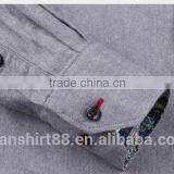 Shirt New Fashion 100% Cotton Business Shirt for Men Button Down Long Sleeve thumbnail-4