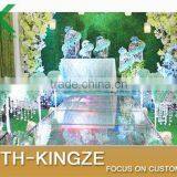 2016 Fashion Lace Fabric Art Lace 2Yard Exquisite 3D Flower 150cm Handmade Diy Wedding Dress Fabric Clothes Tablecloth Decorati thumbnail-5