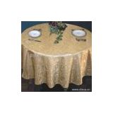 Sell 100% Polyester Dyed Table Cloth