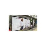 outdoor eco-solvent Light box digital billboard  for bus shelter advertising ads online