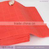 Cheap Hot Sale Gaoyang China Wholesale Yarn Dyed 100%cotton Gauze Bedroom Towel Blanket 200*230cm thumbnail-3