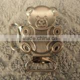 Nickel Free Baby Bear Shape Metal Pacifier Clip/Suspender Clips thumbnail-3