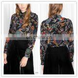 England Straight Fit Classic Print Shirt Silk Women Shirt thumbnail-1