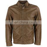 Custom Men High Quality pu Leather Jacket thumbnail-2