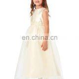 Grace Karin Full-Length Sleeveless Ivory Voile Satin Long Flower Girl Dress Baby Girl Summer Dress CL4491-2 thumbnail-2
