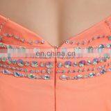 Glamorous Elegant Halter Necklines Chiffon Glittering Beaded Evening Dress Long Evening Dresses AJ020 thumbnail-6