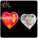 Promotion Gifts LED Flashing Light up Body Pins Badge