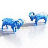 Life Size Stainless Steel Dolphin Sculpture for Garden Theme Decoration thumbnail-1