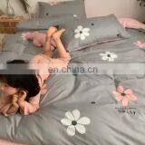 2020 Hot Selling 4 Pcs Cotton Customized Bedding Set Pillow Cases Bedding Sheet Duvet Cover With Different Size and Pattern