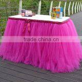 Handmade Tutu Tulle Table Skirt Cover Beautiful, Eye Catching and Unforgettable Party Centerpiece SD103 thumbnail-2