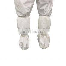 White Disposable Adjustable Medical Lab Comfortable With Plastic PE Isolation High Long Shoe Boot Covers for Personal Use thumbnail-5