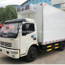 5-6 Tons Small Food Freezer Box Mini Milk Reefer Fridge Van Fish Meat Transport Refrigerator Trucks With Rear Hydraulic Tail thumbnail-1