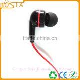 Fashionable China Wholesale Comfortable Stereo Computer Flat Cable Earphones Earbuds thumbnail-2