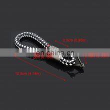 Car KeyChain Key Ring High-Grade Hand Woven Leather Key Case thumbnail-4