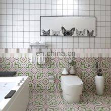 Pink Kitchen Bathroom Balcony Non-slip Wear-resistant Parquet Floor Tiles thumbnail-3