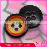 Fancy 4holes Plastic Shirt Buttons in Yellow thumbnail-1