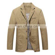 Zheng Wholesale Custom Men's New Casual 100% Cotton High Quality Large Size Small Suit Plus Size Men's Jackets thumbnail-3