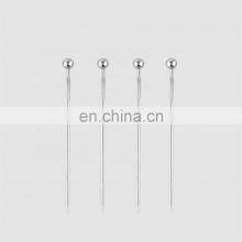 Factory Direct Metal Bar Tools Fruit Needles Stainless Steel Cocktail Pick