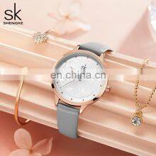 SHENGKE Fancy Ladies Quartz Wrist Watches Simple Dial Fashion Leather Strap Beautiful Girls Watches Reloj Handwatch thumbnail-2