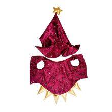 Wholesale Dog Dress Red/ Golden Star Cloak Dog Clothes/ Diamond Velvet Red Dog Clothes thumbnail-4
