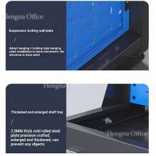 HN-TEM9 Industrieller Rollwagen für Werkzeuge für die Elektromobilherstellung, Pulverbeschichteter Stahlregal mit Jalousieplatten und Behältern, Direkt aus der Fabrik thumbnail-3