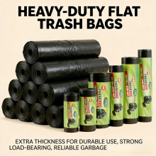 Large Size HDPE Garbage Bags Household Portable Disposable Trash Bag thumbnail-5