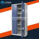 Wholesale Price Metal Office Furniture Complete Open Door File Cabinet Blue Color 2 Tier Steel Filing Cabinet thumbnail-1