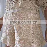 Cotton Shorts for Ladies/embroidery Lace Water Soluble Lace thumbnail-4
