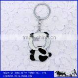 latest chain design cute panda design bottle opner multi-purpose key chain