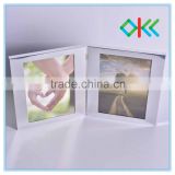 single opening silver plated frame for picture