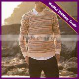 2014 New Fashion Stripe Color Splicing Men Pullover Sweater thumbnail-1